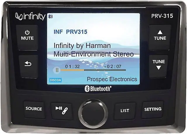Alt view image 6 of 7 - INFINITY PRV90 AM/FM STEREO BLUETOOTH 4 X 50 WATTS