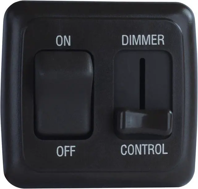 Main image of JR Products 12275 Dimmer/On-Off Switch - Black