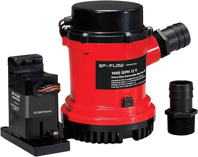 Alt view image 3 of 4 - JOHNSON PUMP 1600GPH AUTO BILGE PUMP W/ MAG SWITCH 12V 01604-00