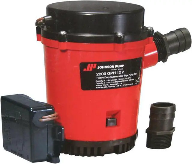 Alt view image 8 of 8 - Johnson Pump 2200GPH Ultima Combo Auto Bilge Pump - 12V
