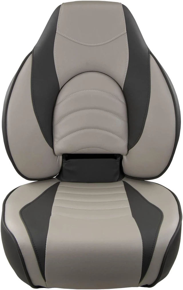 Alt view image 3 of 10 - Springfield Marine 1780238 Deluxe Fish Pro High Back Seat - Charcoal/Grey