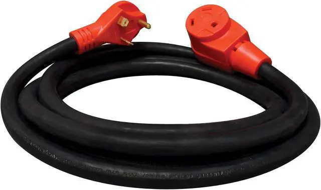 Alt view image 7 of 9 - valterra a10-3010eh mighty cord 30 amp extension cord w/handle - 10', red