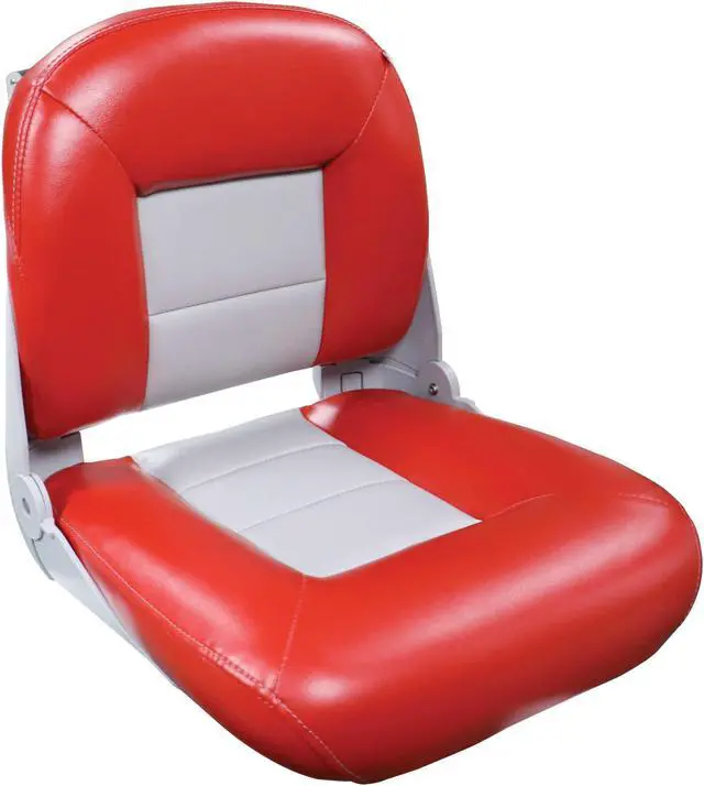 Main image of Tempress 61165 Navistyle Low-Back Boat Seat - Red/Gray