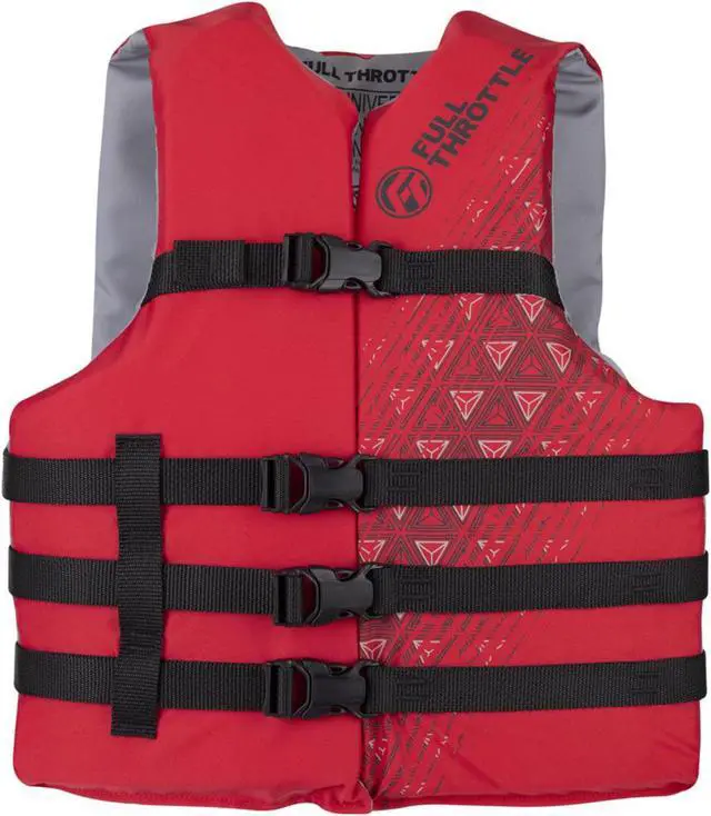 Main image of Full Throttle 112000-100-004-22 Adult Universal Ski Life Jacket - Red, Standard