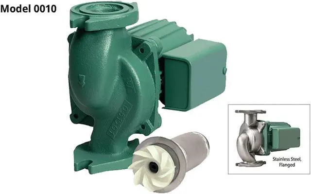 Alt view image 4 of 4 - TACO 0010-F3 Hydronic Circulating Pump, 1/8 hp, 115V, 1 Phase, Flange Connection
