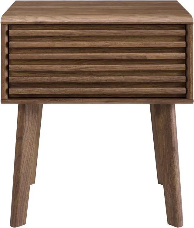 Alt view image 3 of 6 - Render End Table Nightstand Walnut