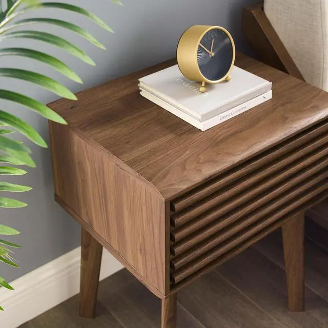 Alt view image 6 of 6 - Render End Table Nightstand Walnut
