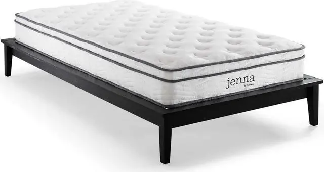 Alt view image 2 of 13 - Jenna 8" Narrow Twin Innerspring Mattress White
