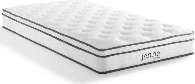 Alt view image 4 of 13 - Jenna 8" Narrow Twin Innerspring Mattress White