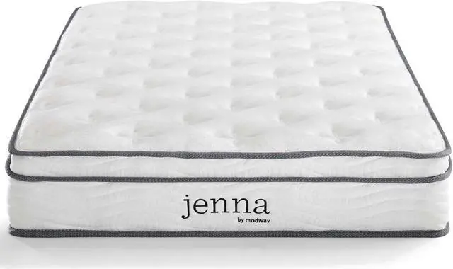 Alt view image 6 of 13 - Jenna 8" Narrow Twin Innerspring Mattress White