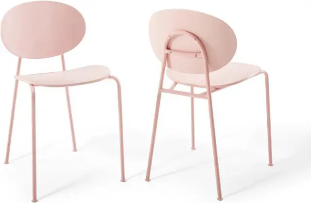 Main image of Palette Dining Side Chair Set of 2 Pink