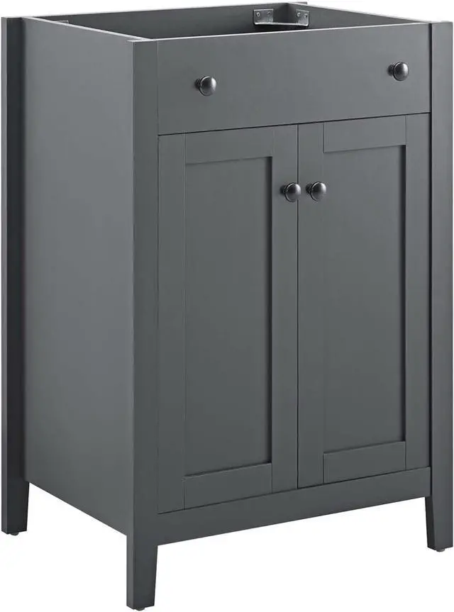Main image of Nantucket 24" Bathroom Vanity Cabinet (Sink Basin Not Included) Gray