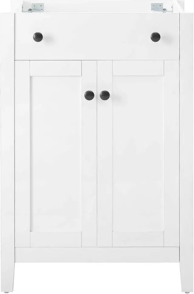 Alt view image 3 of 6 - Nantucket 24" Bathroom Vanity Cabinet (Sink Basin Not Included) White