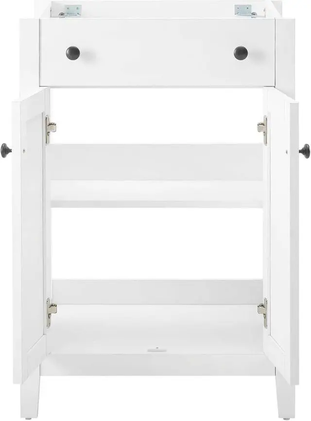 Alt view image 4 of 6 - Nantucket 24" Bathroom Vanity Cabinet (Sink Basin Not Included) White