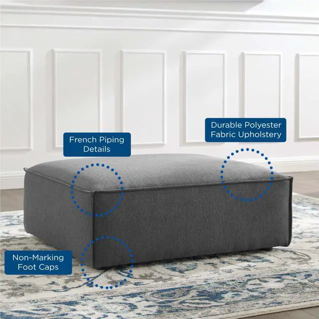 Alt view image 6 of 6 - Restore Ottoman Charcoal