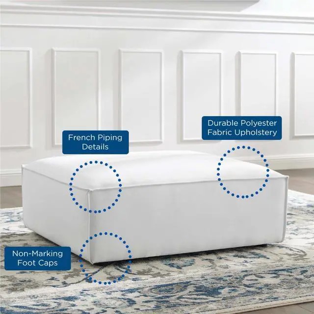 Alt view image 6 of 6 - Restore Ottoman White