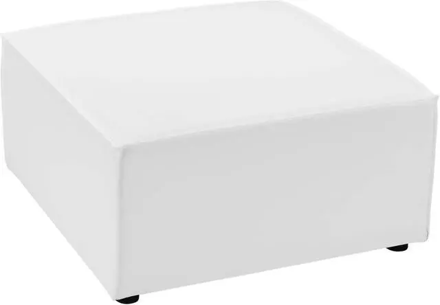 Alt view image 2 of 6 - Saybrook Outdoor Patio Upholstered Sectional Sofa Ottoman White