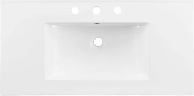Alt view image 2 of 4 - Cayman 36" Bathroom Sink White