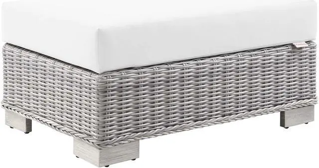 Main image of Conway Outdoor Patio Wicker Rattan Ottoman