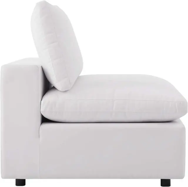 Alt view image 3 of 4 - Commix Overstuffed Outdoor Patio Armless Chair