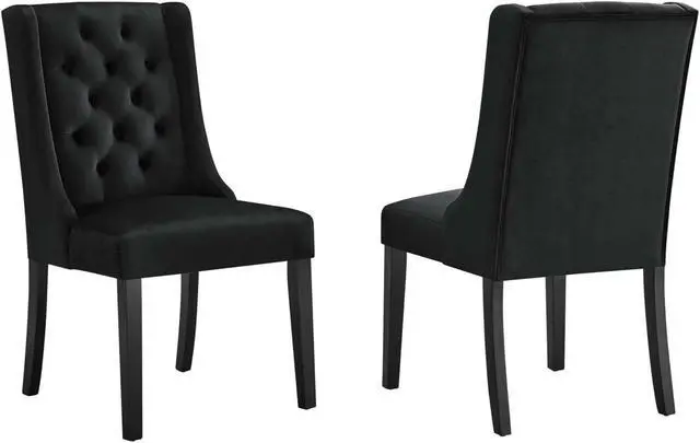 Main image of Baronet Performance Velvet Dining Chairs - Set of 2