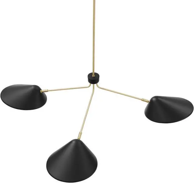 Alt view image 4 of 4 - Journey 3-Light 14" Arm Pendant