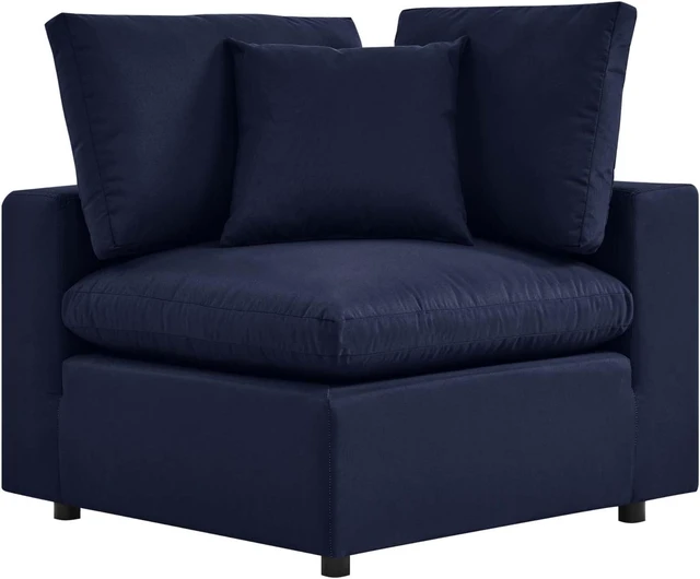 Alt view image 4 of 11 - Commix Overstuffed Outdoor Patio Loveseat