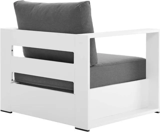 Alt view image 3 of 4 - Tahoe Outdoor Patio Powder-Coated Aluminum Armchair