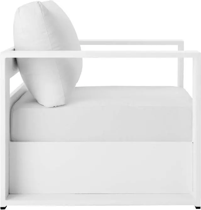 Alt view image 2 of 4 - Tahoe Outdoor Patio Powder-Coated Aluminum Armchair