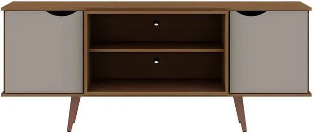 Main image of Hampton 62.99 TV Stand in Off White and Maple Cream