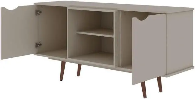 Alt view image 3 of 14 - Hampton 53.54 TV Stand in Off White