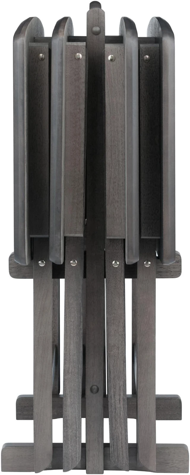 Alt view image 4 of 6 - Dorian 5-Pc Snack Table Set, Oyster Gray