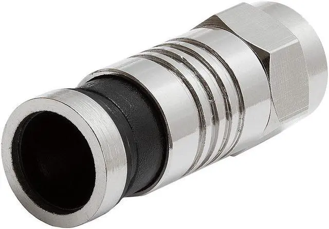 Alt view image 3 of 4 - Cmple - Compression Connector for RG6 with Black Tail