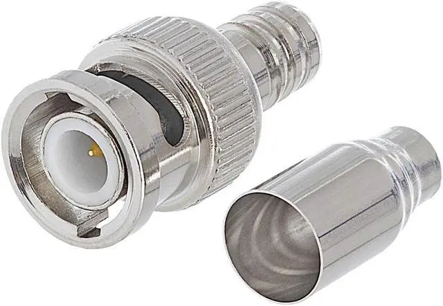 Alt view image 3 of 4 - Cmple - BNC Male 2 Piece  Crimp Type Connector for RG-6