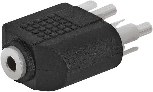 Alt view image 3 of 4 - Cmple - 3.5mm Mono Jack to 2xRCA Plug Adapter
