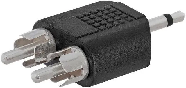 Alt view image 4 of 4 - Cmple - 3.5mm Mono Plug to 2xRCA Plug Adapter