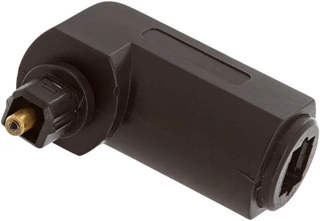 Alt view image 3 of 4 - Cmple - Optical Toslink Jack to Toslink Plug Angled Adapter