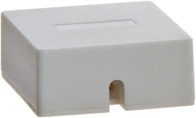 Alt view image 6 of 6 - Cmple - Phone Surface Mount Box 6P6C-1port-WHITE