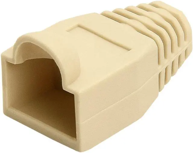 Alt view image 4 of 6 - Cmple 50-Pack RJ45 Strain Relief Boots, RJ45 Boots for Cat6, Cat5e Ethernet RJ45 LAN Cable Connector Boots Cover - 50 PCS, Ivory