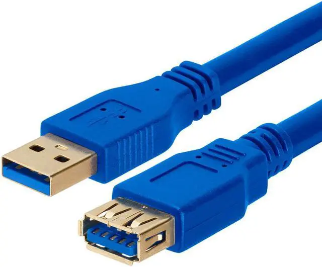 Alt view image 4 of 4 - Cmple - USB Extension Cable 10ft Type A USB Male to Female USB 3.0 Cable for External Hard Drive, Keyboard, Webcam, USB Hub, Flash Drive - Black