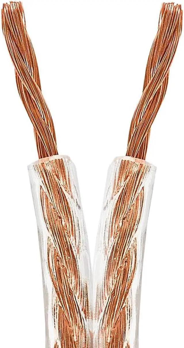 Main image of Cmple 16Awg Clear Jacket Compact Speaker Wire Cable - 50Ft