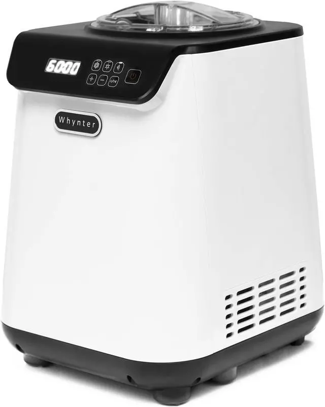 Alt view image 2 of 3 - Whynter 1.28 Quart Compact Upright Automatic Ice Cream Maker with Stainless Steel Bowl White