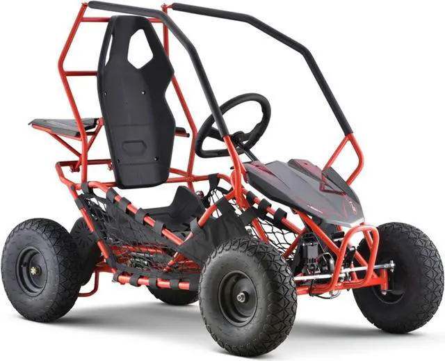 Alt view image 2 of 15 - MotoTec Go Kart Maverick 1000w Red