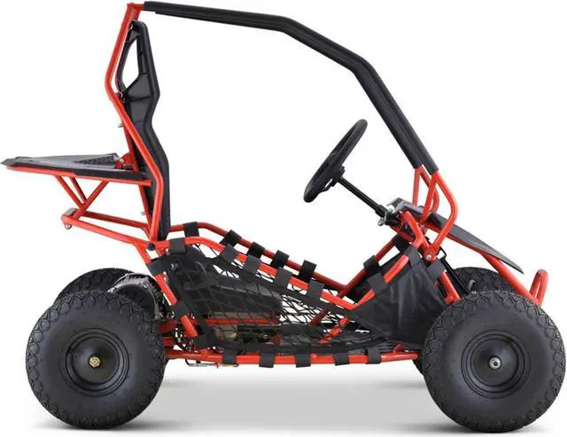 Alt view image 6 of 15 - MotoTec Go Kart Maverick 1000w Red