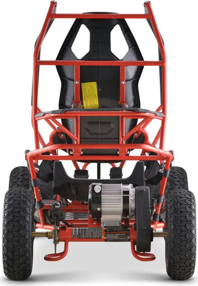Alt view image 5 of 15 - MotoTec Go Kart Maverick 1000w Red