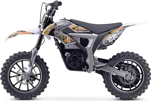 Alt view image 3 of 8 - 36v 500w Demon Electric Dirt Bike Lithium Orange