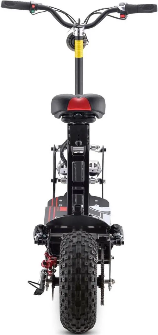 Alt view image 6 of 12 - MotoTec Vulcan 48v 1600w Electric Scooter Black