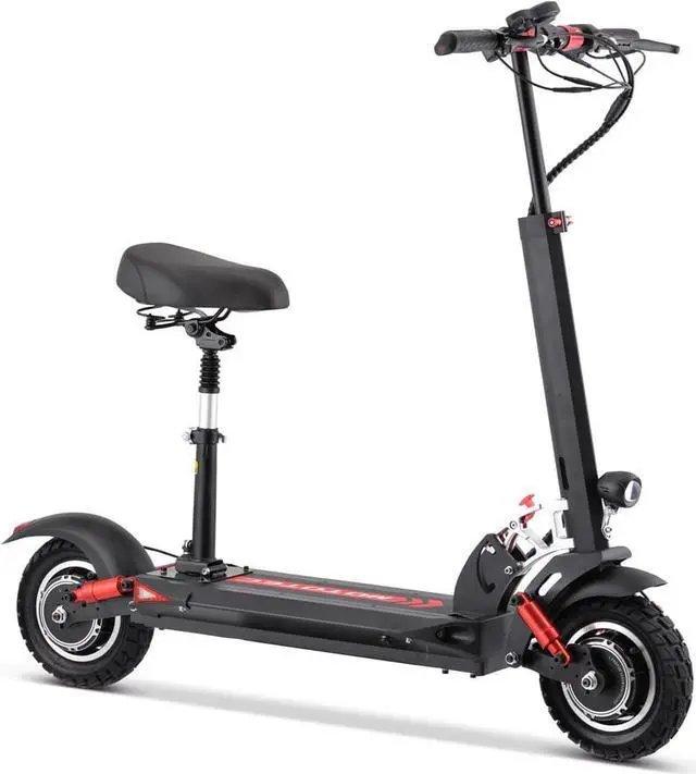 Alt view image 3 of 14 - MotoTec Thor 60v 2400w Lithium Electric Scooter Black