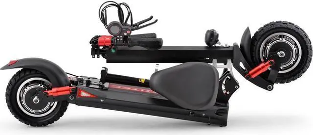 Alt view image 5 of 14 - MotoTec Thor 60v 2400w Lithium Electric Scooter Black