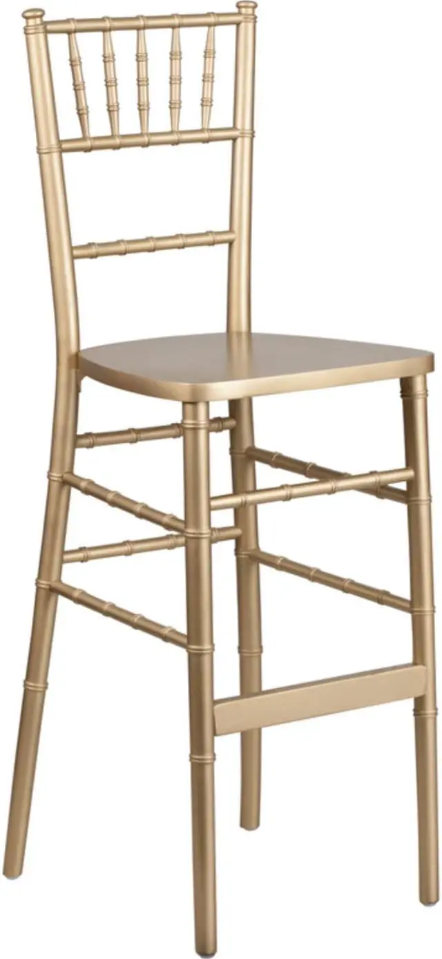 Main image of Flash Furniture HERCULES Series Gold Wood Chiavari Barstool